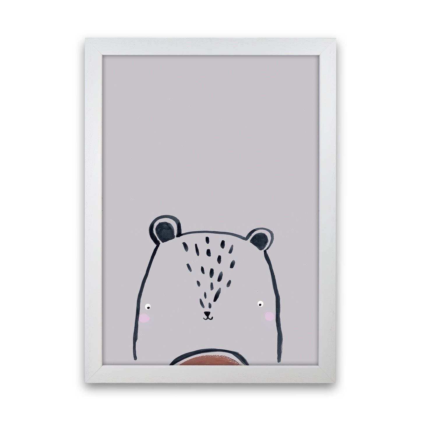 Teddy Art Print by Laura Irwin White Grain