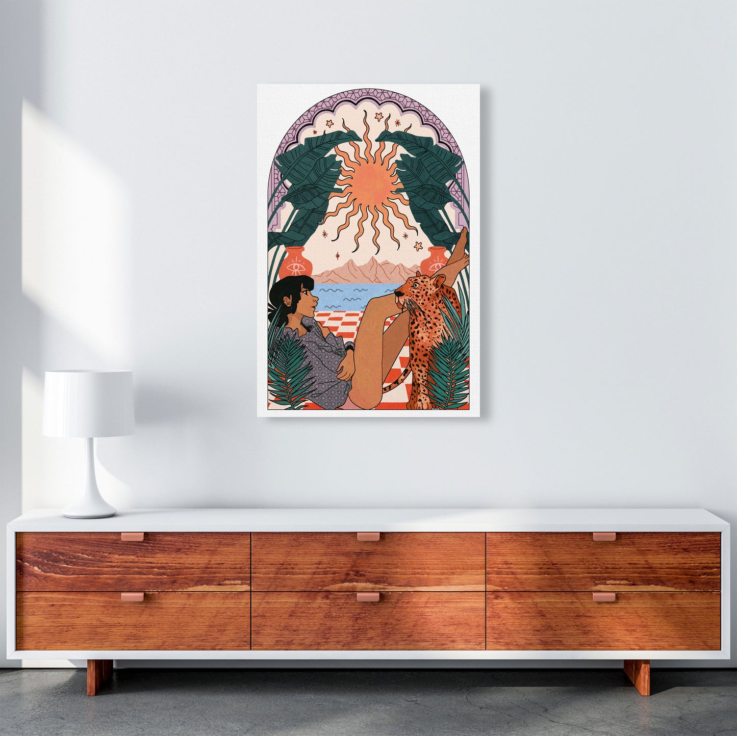 Jaguar Art Print by Lucy Michelle A1 Canvas