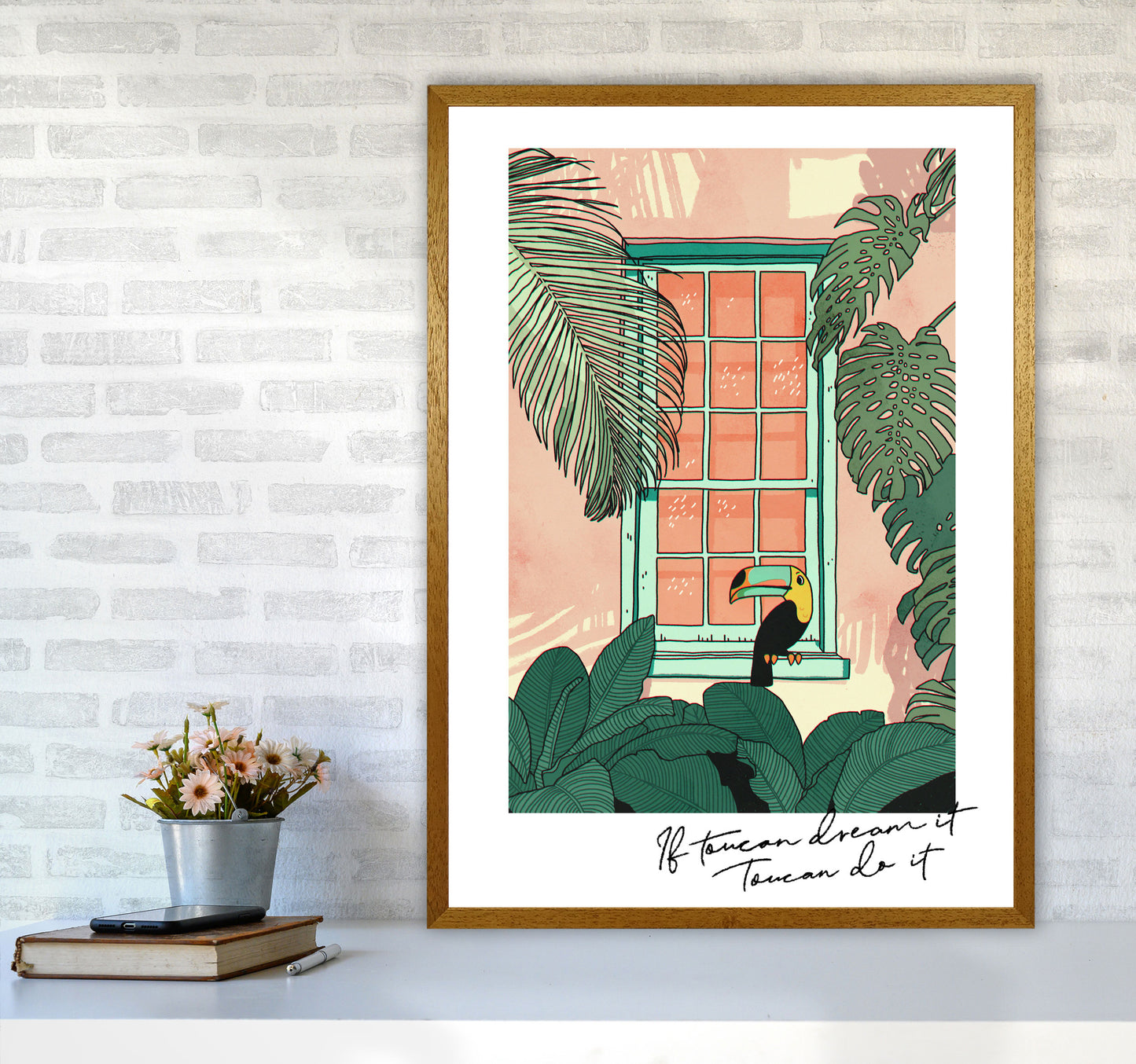 Toucan Do It Art Print by Lucy Michelle A1 Print Only