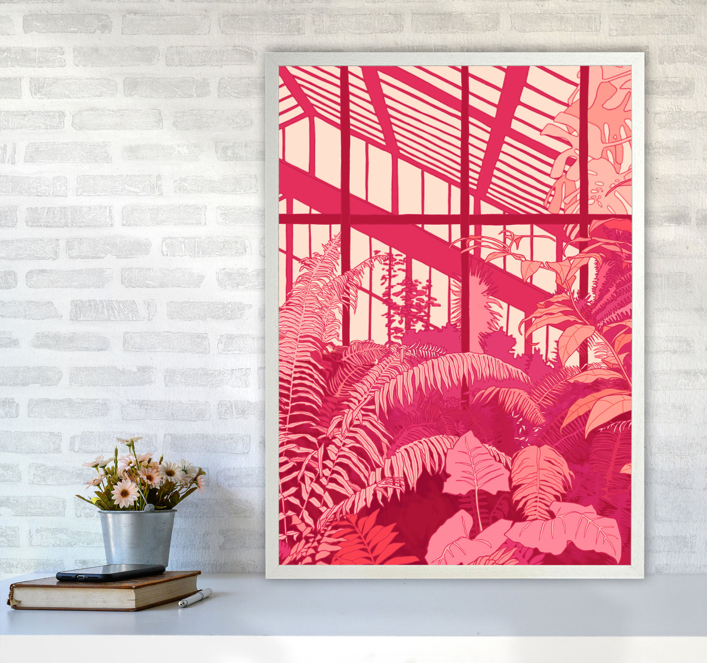 Dramatic Art Print by Lucy Michelle A1 Oak Frame