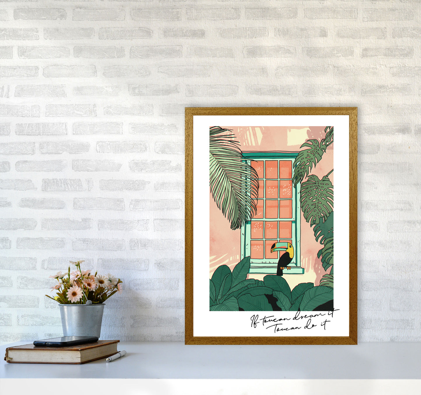 Toucan Do It Art Print by Lucy Michelle A2 Print Only