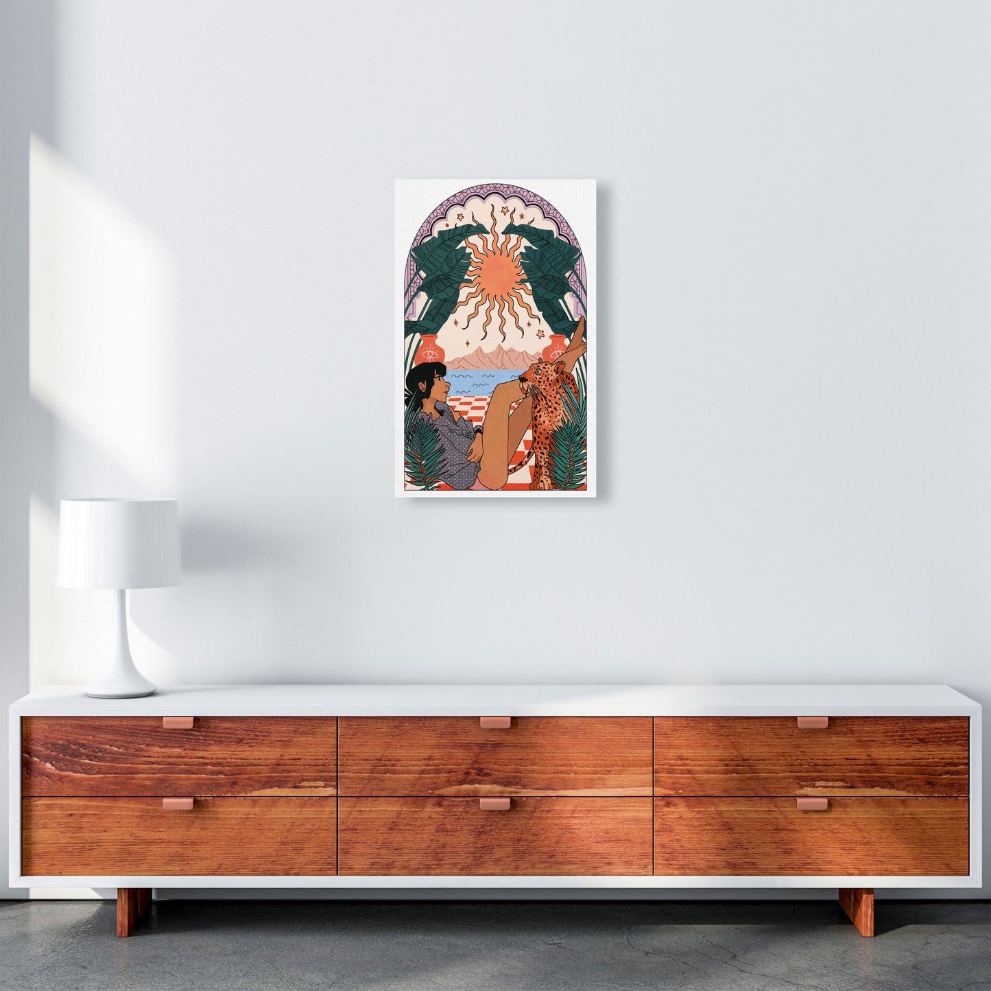 Jaguar Art Print by Lucy Michelle A3 Canvas