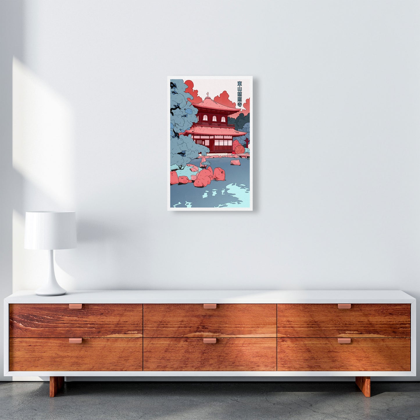 Ginkakuji Art Print by Lucy Michelle A3 Canvas