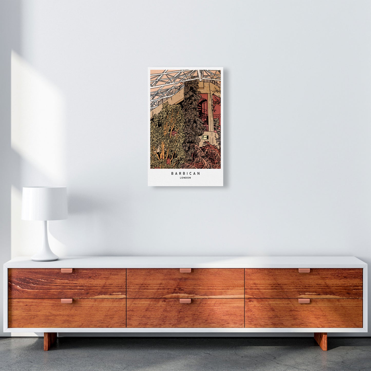 Barbican Art Print by Lucy Michelle A3 Canvas