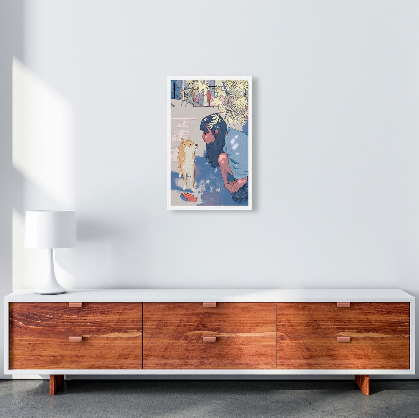 Shiba Art Print by Lucy Michelle A3 Canvas