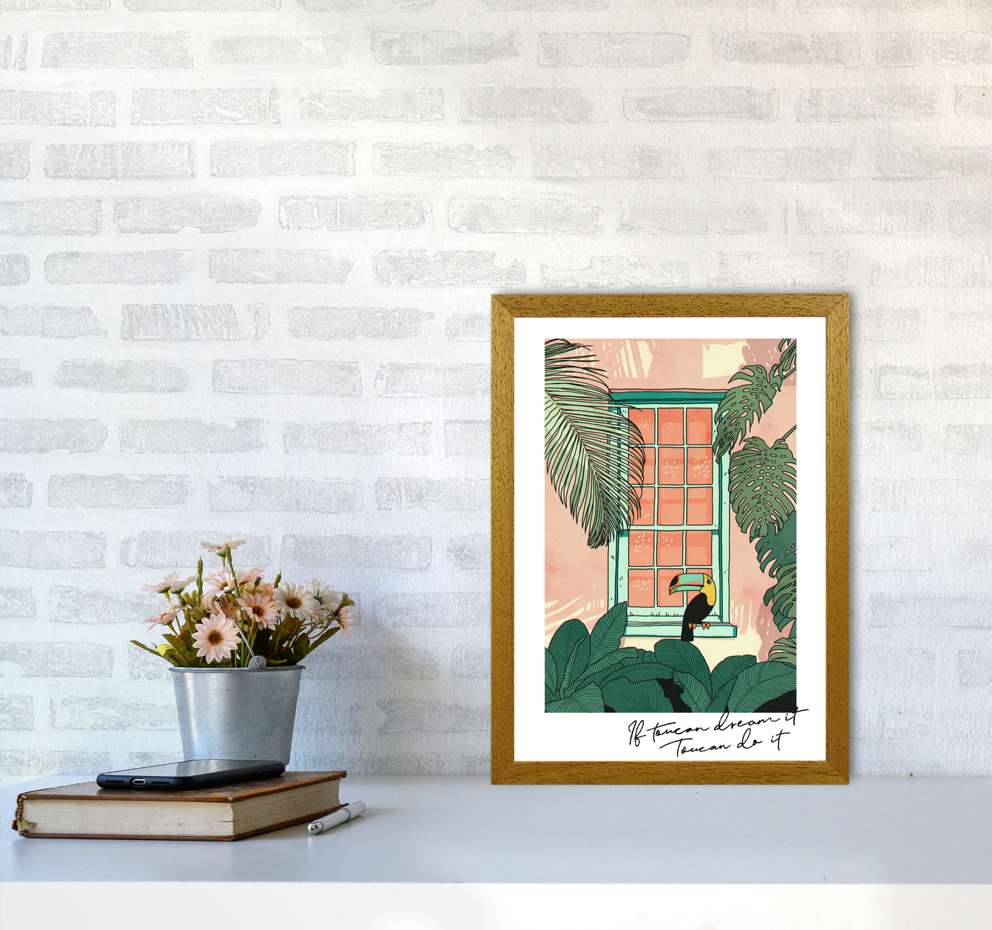 Toucan Do It Art Print by Lucy Michelle A3 Print Only
