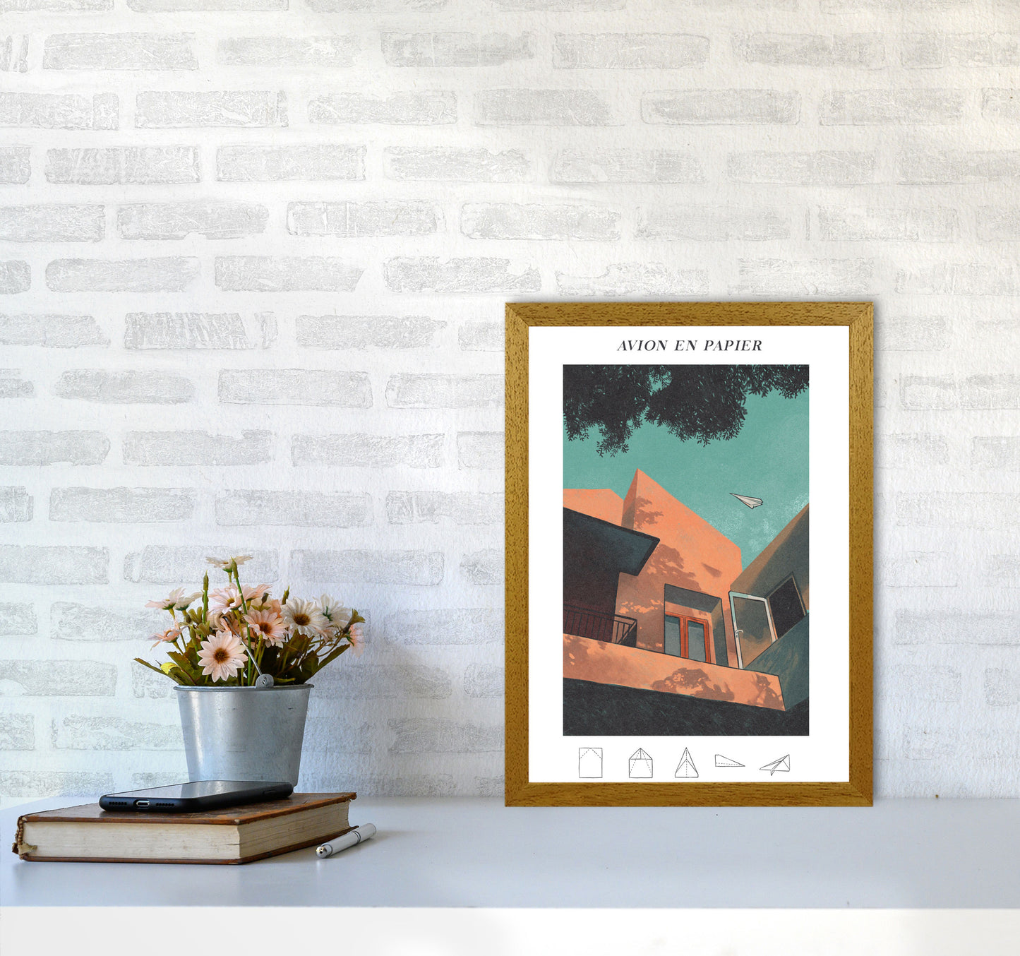 Avion En Papier Art Print by Lucy Michelle A3 Print Only
