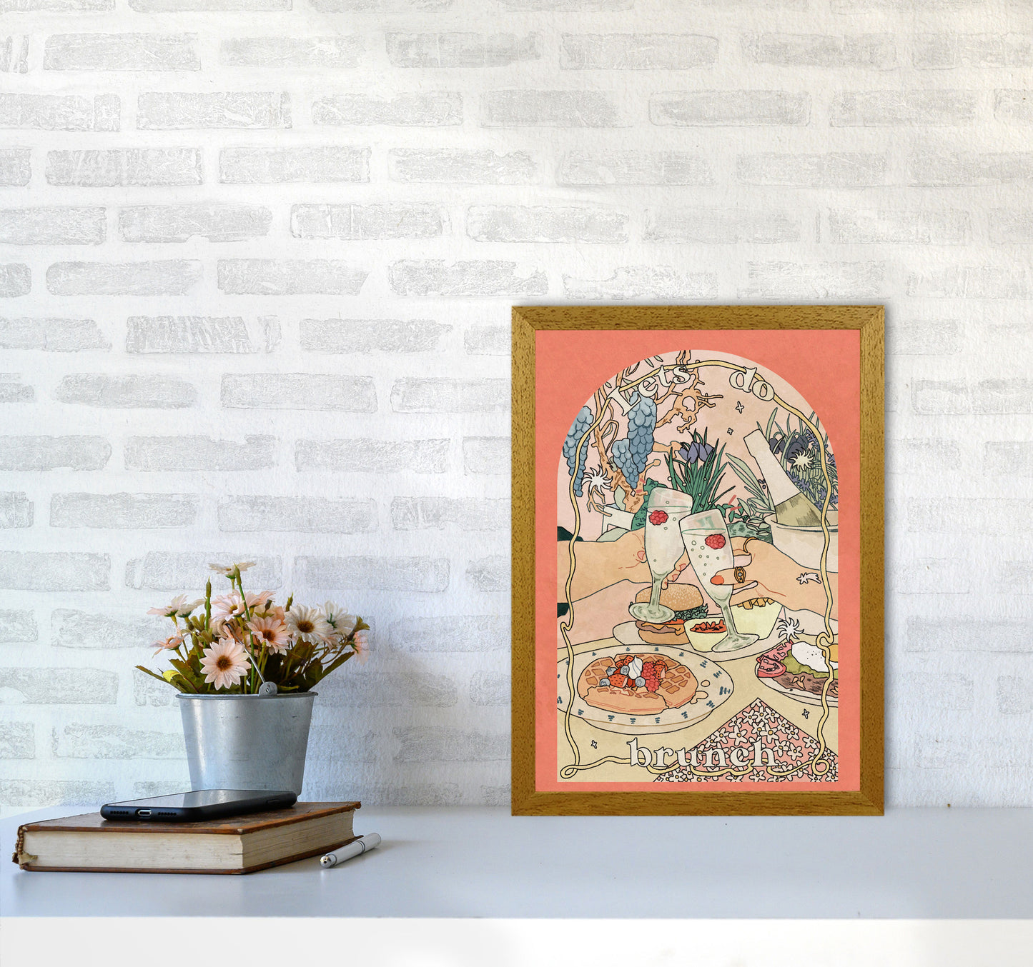 Lets Do Brunch Art Print by Lucy Michelle A3 Print Only
