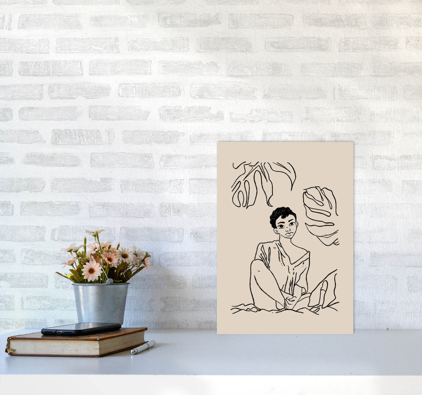 Sundays Art Print by Lucy Michelle A3 Black Frame