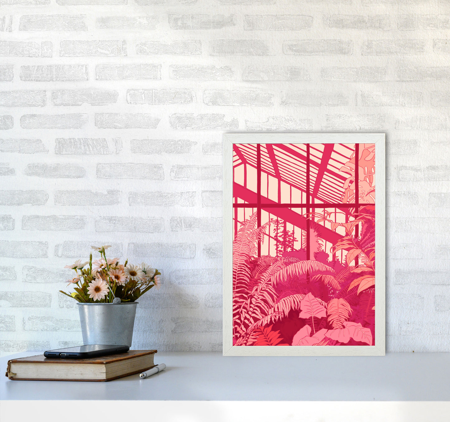 Dramatic Art Print by Lucy Michelle A3 Oak Frame