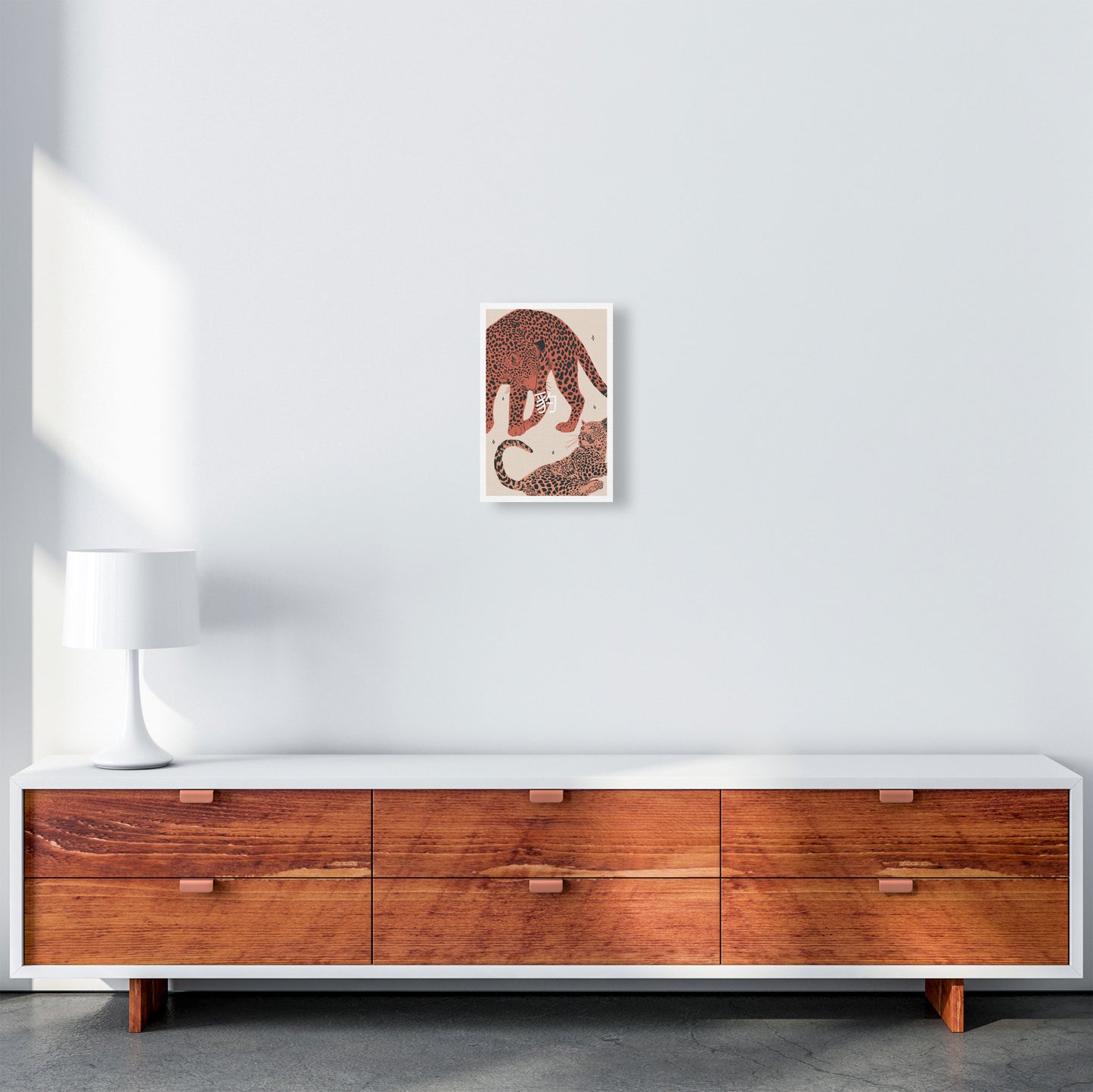 Leopards Art Print by Lucy Michelle A4 Canvas