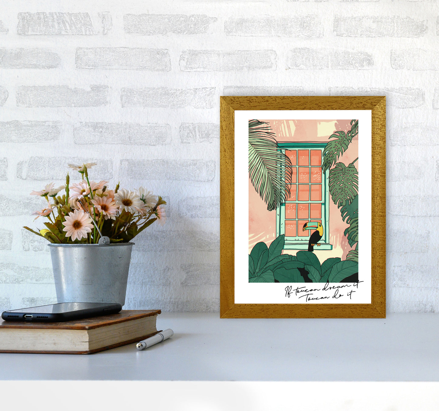 Toucan Do It Art Print by Lucy Michelle A4 Print Only