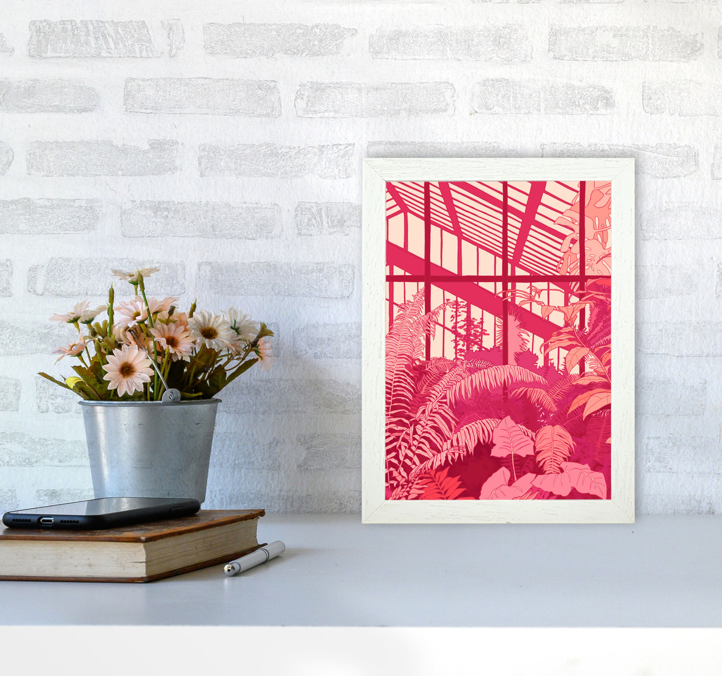 Dramatic Art Print by Lucy Michelle A4 Oak Frame
