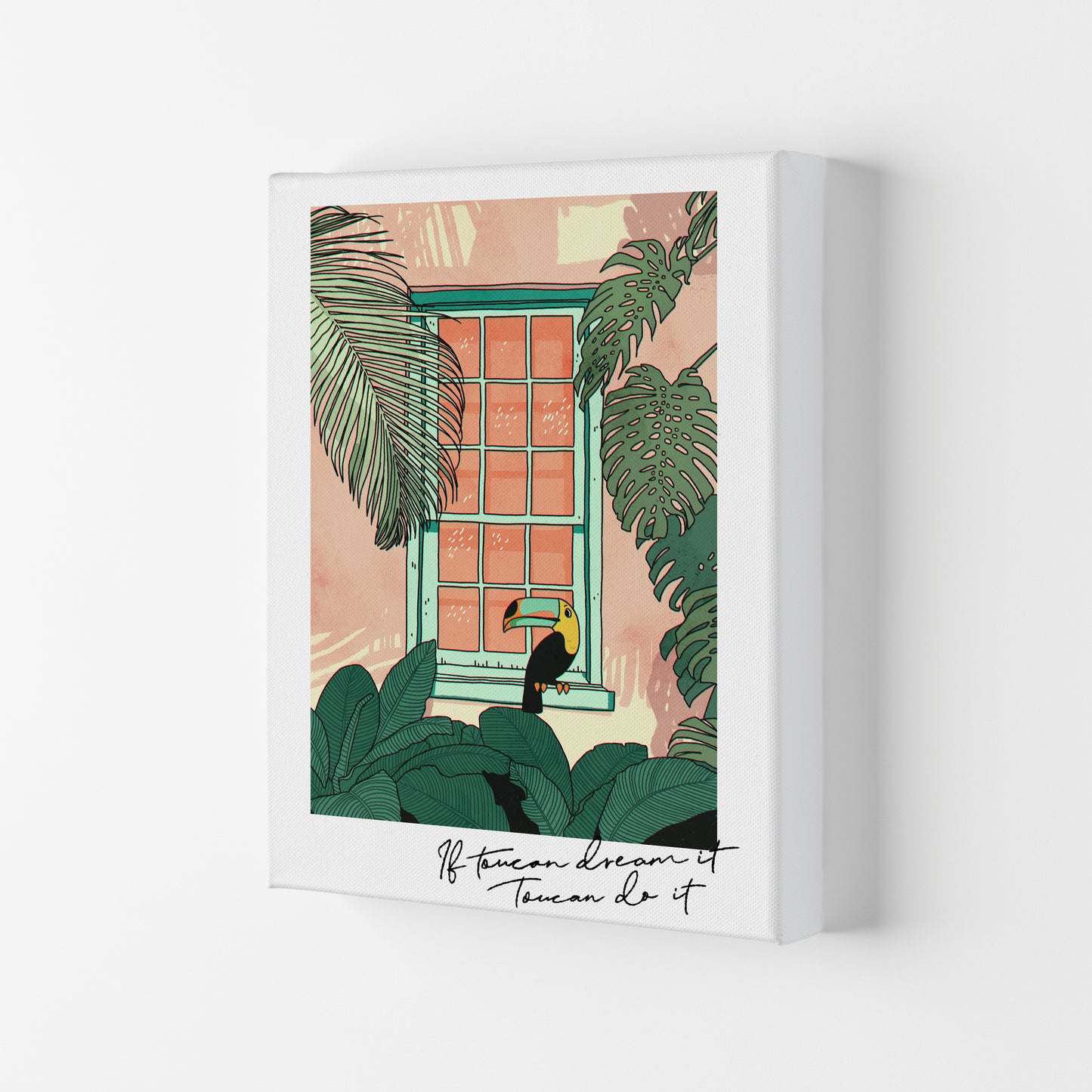 Toucan Do It Art Print by Lucy Michelle Canvas