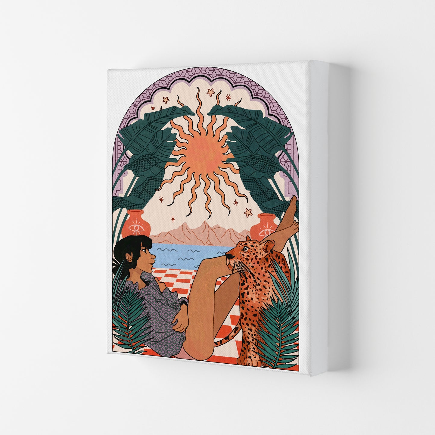 Jaguar Art Print by Lucy Michelle Canvas