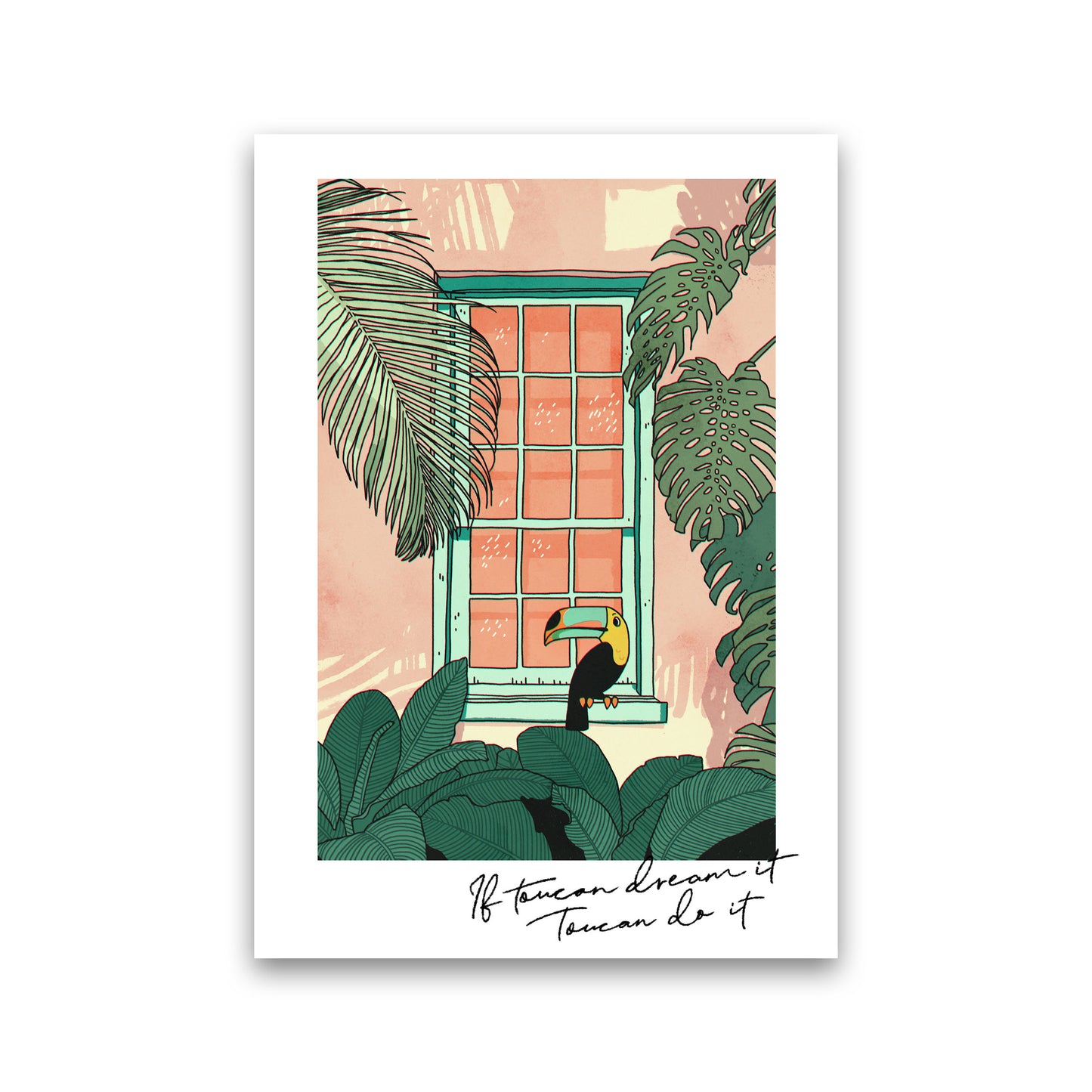 Toucan Do It Art Print by Lucy Michelle Print Only