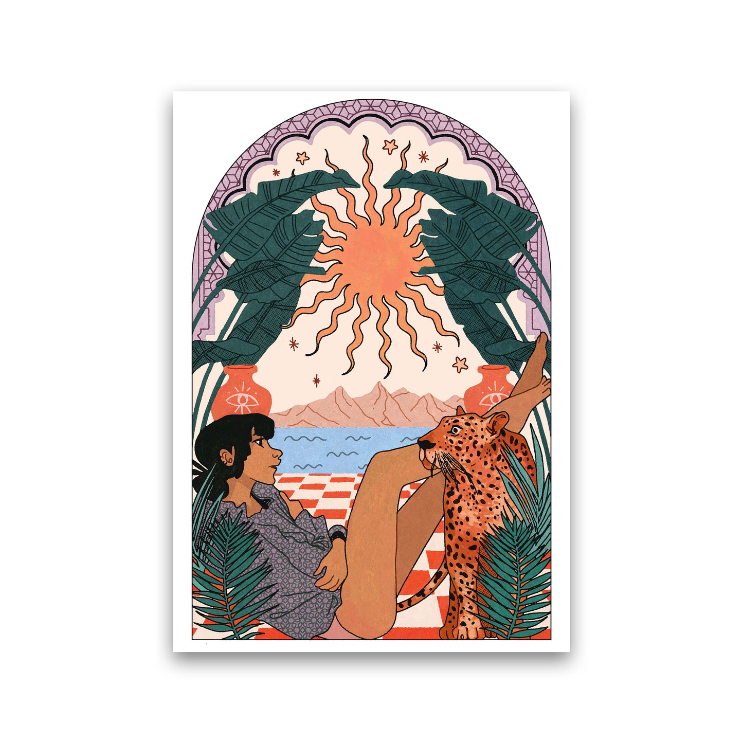 Jaguar Art Print by Lucy Michelle Print Only