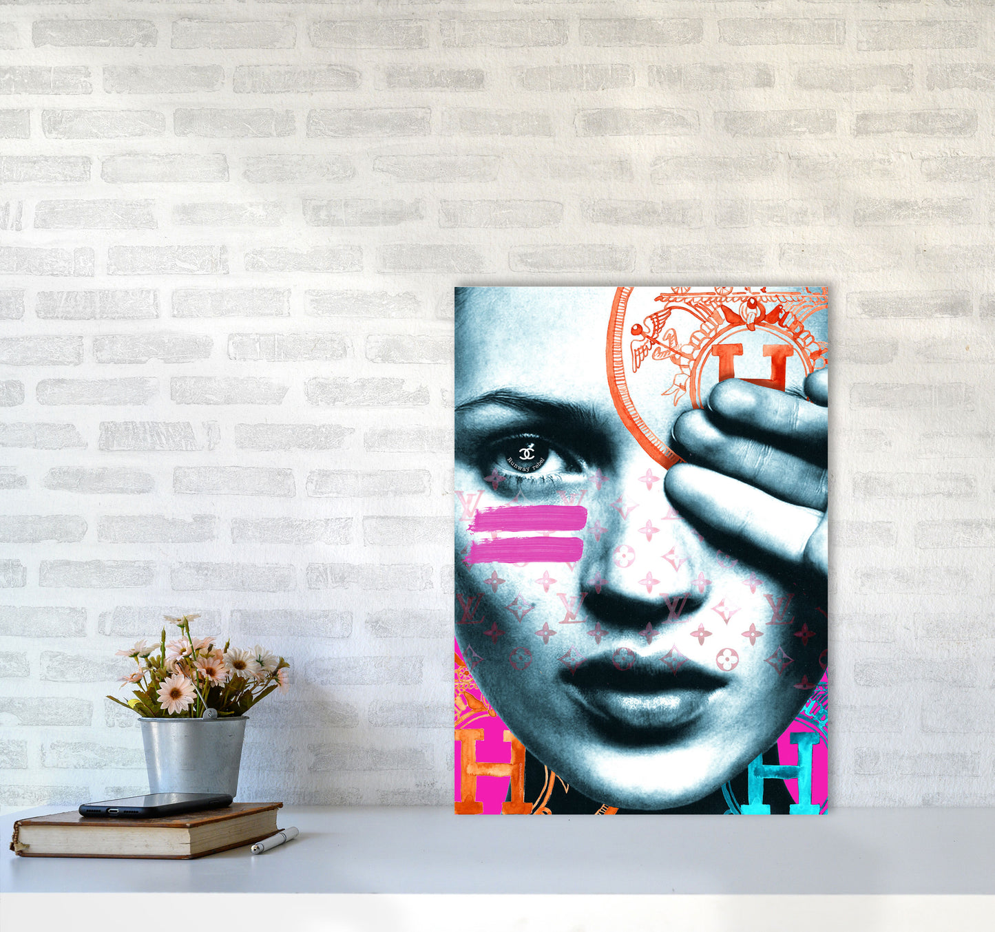 Runway Rebel Modern Fashion Print A2 Black Frame