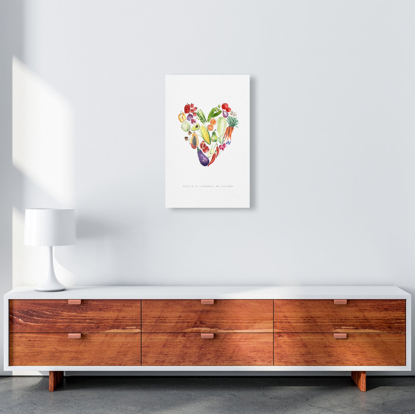 Fruit And Vegetables, Kitchen Food & Drink Art Prints A3 Canvas