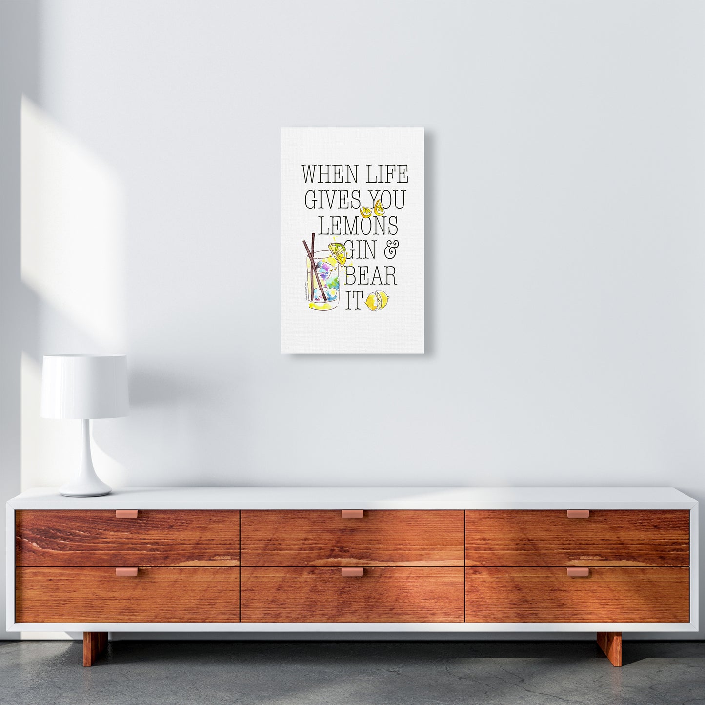 When Gives You Lemons, Kitchen Food & Drink Art Prints A3 Canvas