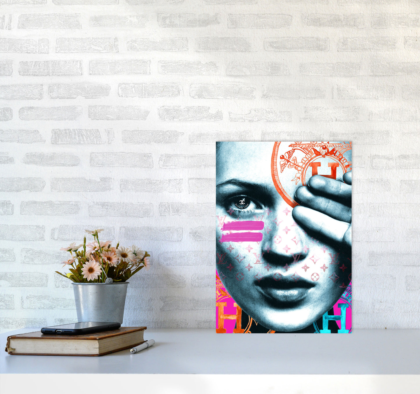 Runway Rebel Modern Fashion Print A3 Black Frame