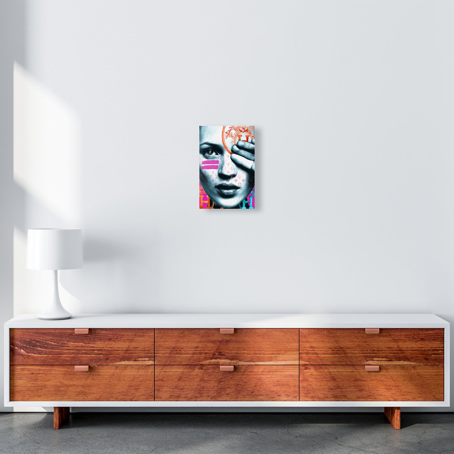Runway Rebel Modern Fashion Print A4 Canvas
