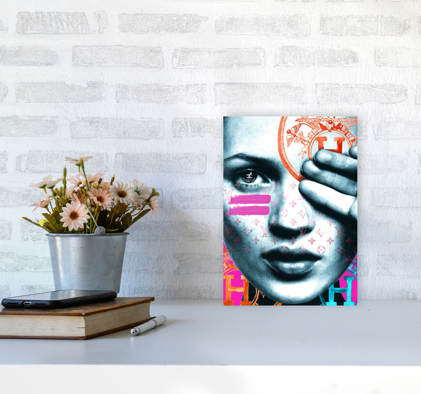 Runway Rebel Modern Fashion Print A4 Black Frame