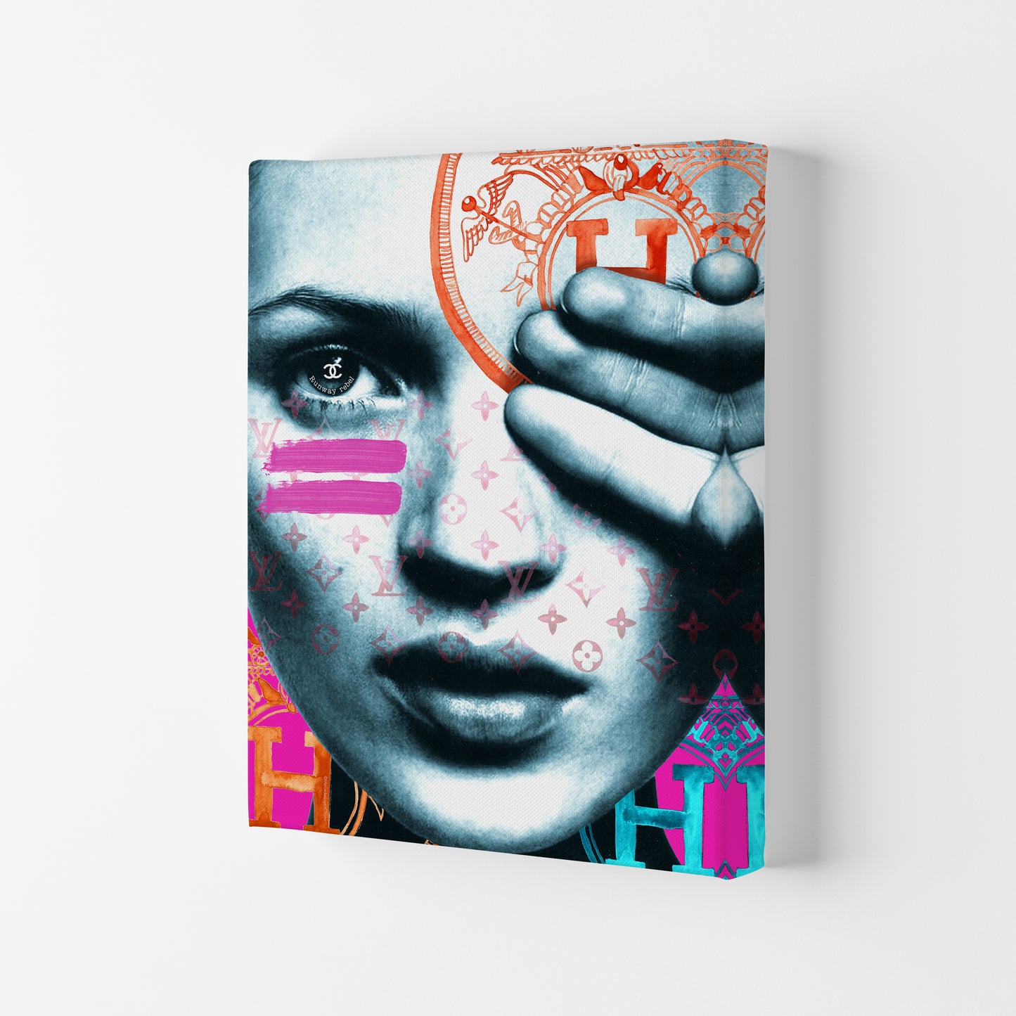Runway Rebel Modern Fashion Print Canvas