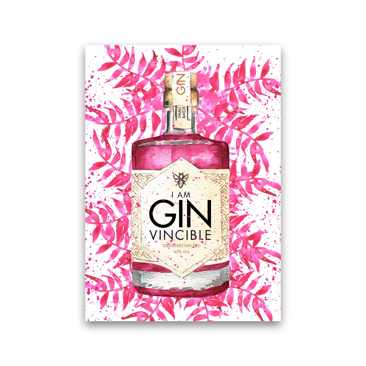 Ginvincible, Kitchen Food & Drink Art Prints Print Only