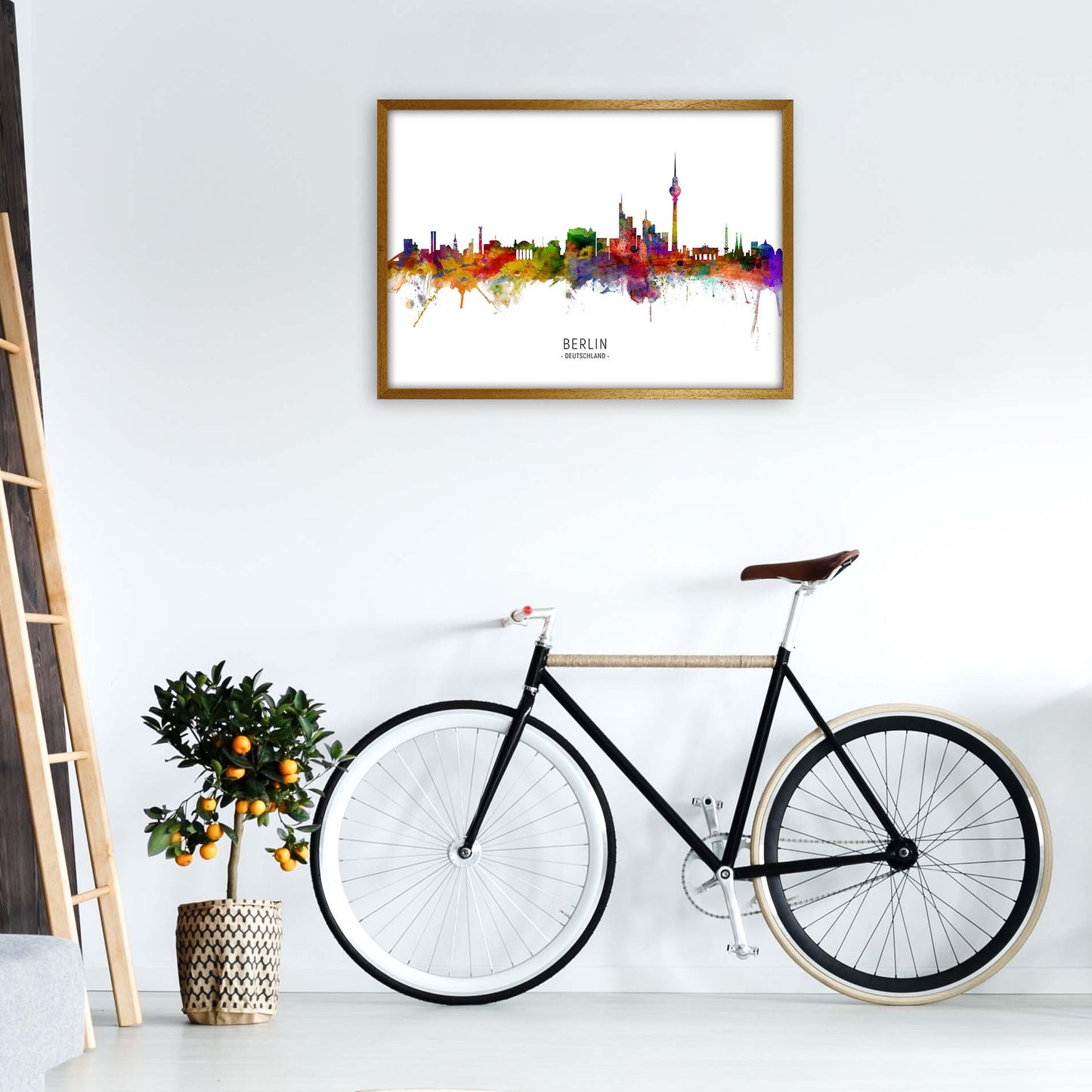 Berlin Deutschland Skyline Art Print by Michael Tompsett A1 Print Only