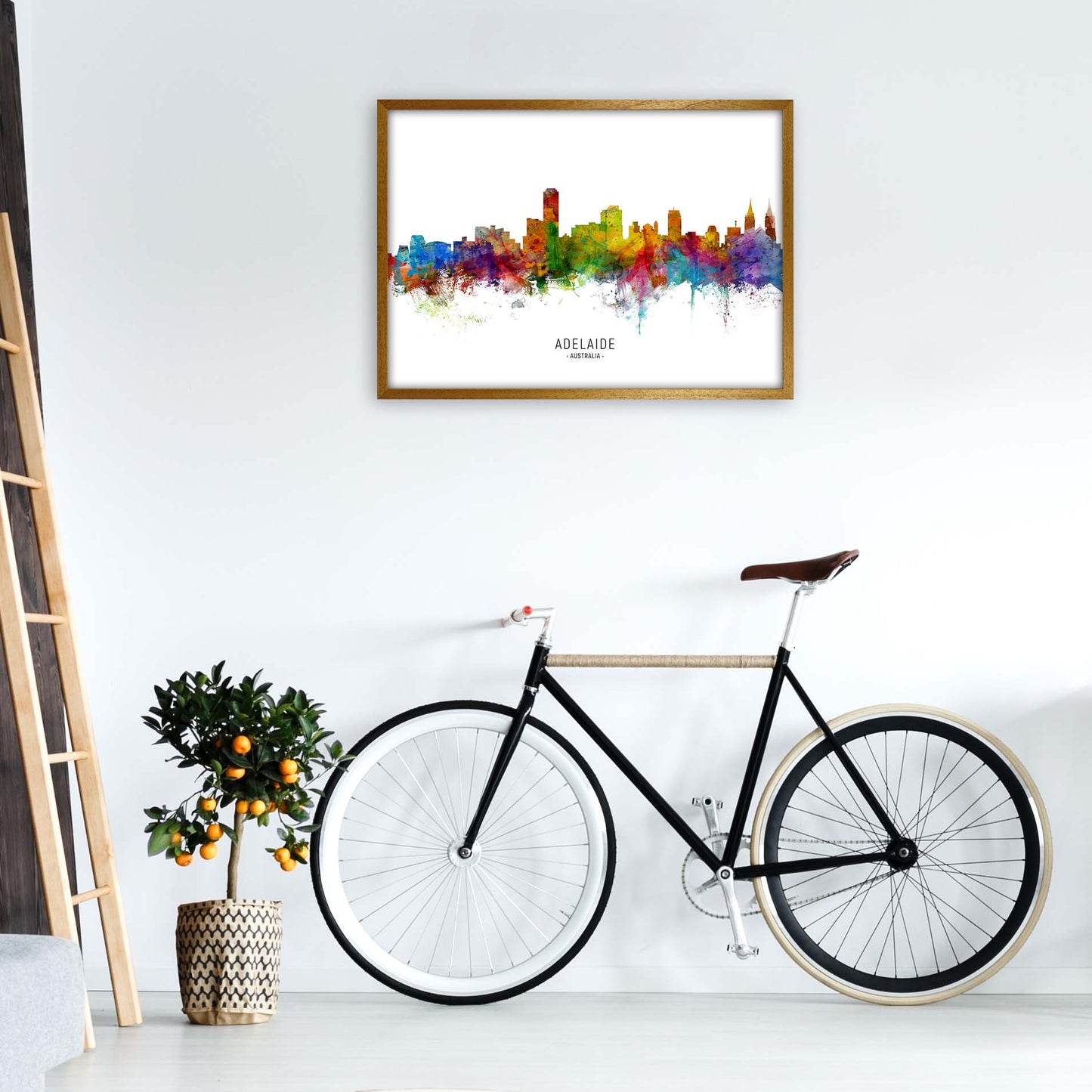 Adelaide Australia Skyline Art Print by Michael Tompsett A1 Print Only