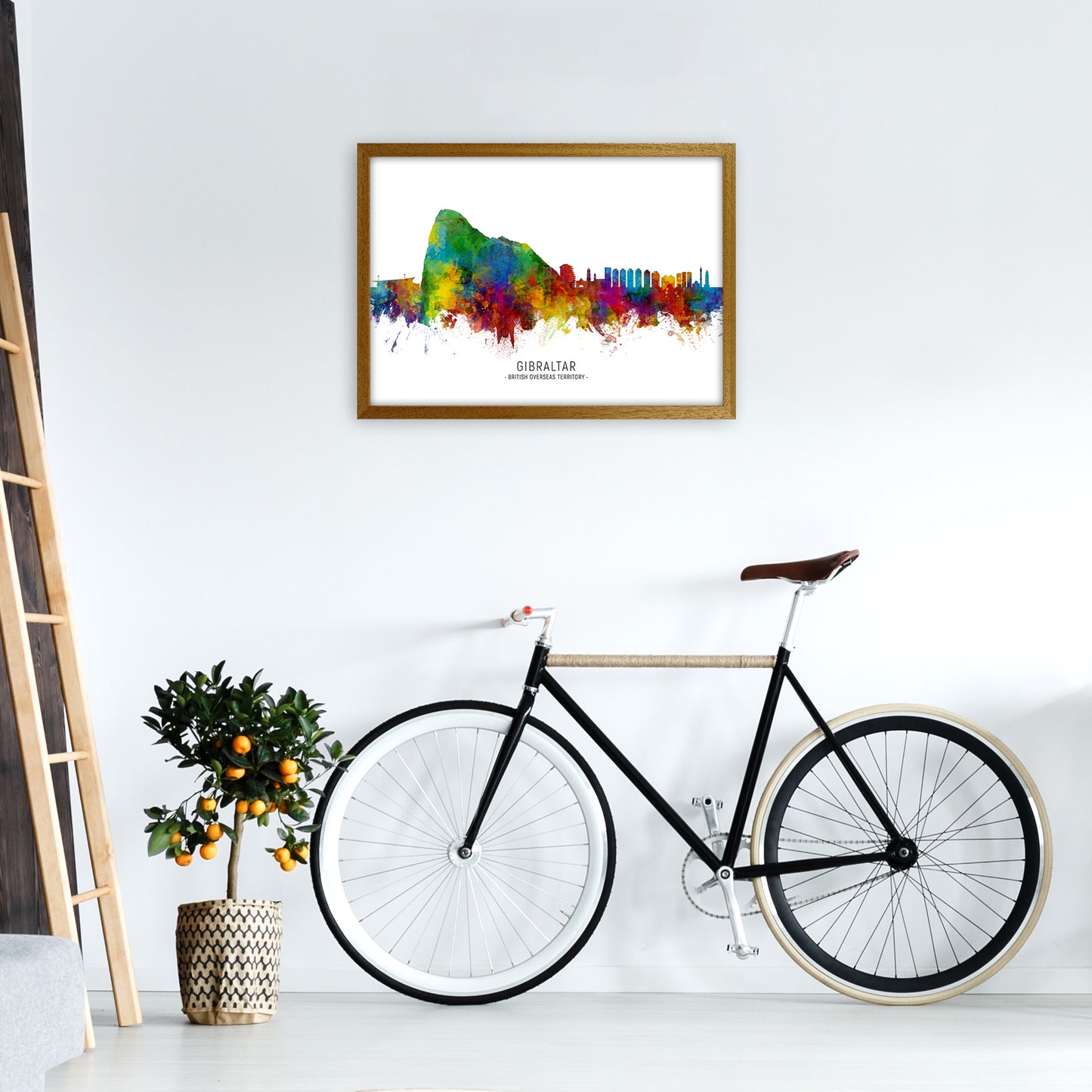 Gibraltar Skyline Art Print by Michael Tompsett A2 Print Only