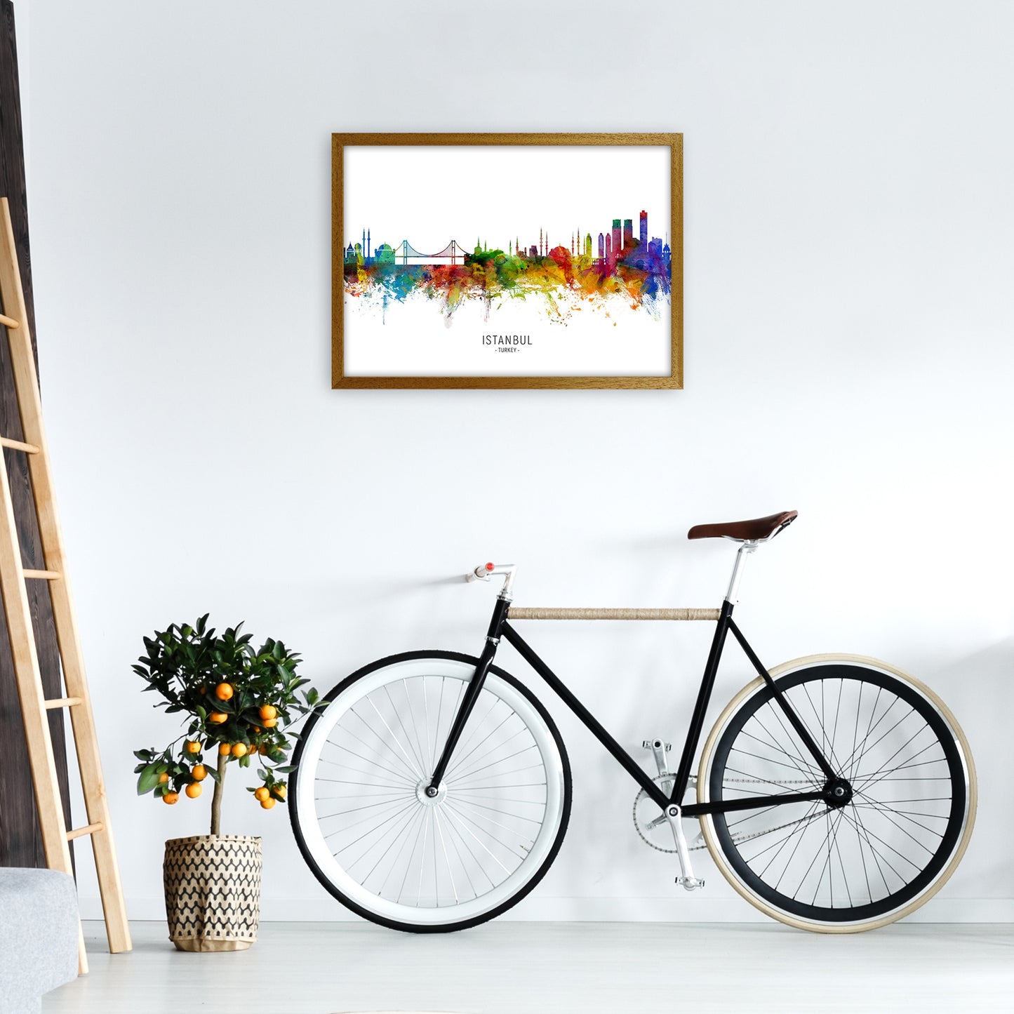 Istanbul Turkey Skyline Art Print by Michael Tompsett A2 Print Only