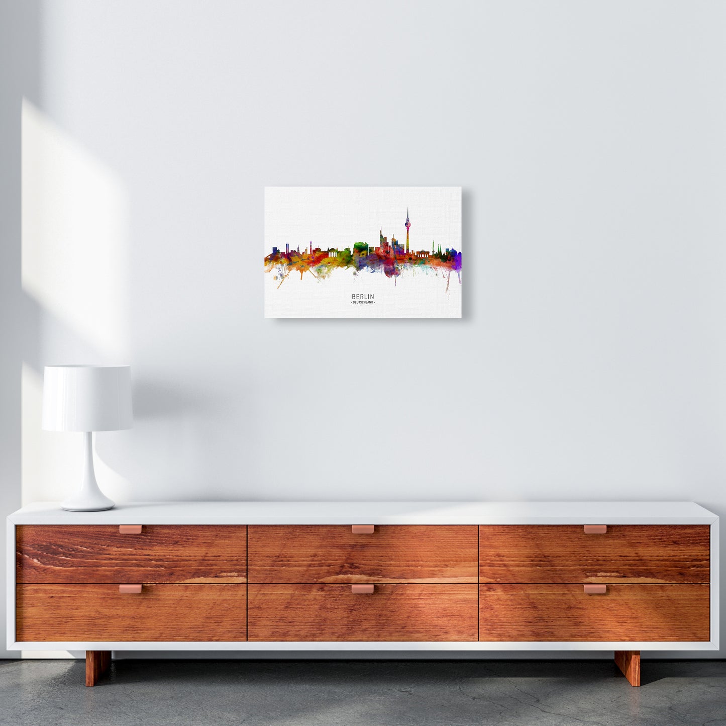 Berlin Deutschland Skyline Art Print by Michael Tompsett A3 Canvas