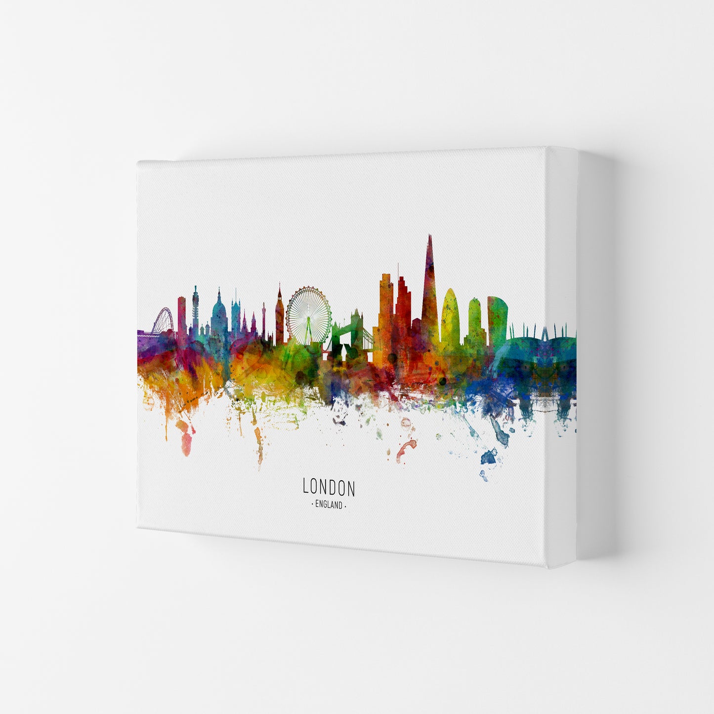 London England Skyline Art Print by Michael Tompsett Canvas