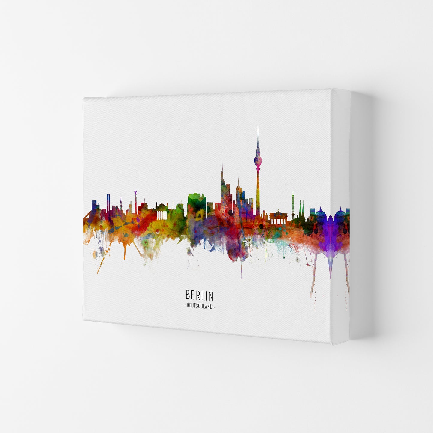 Berlin Deutschland Skyline Art Print by Michael Tompsett Canvas
