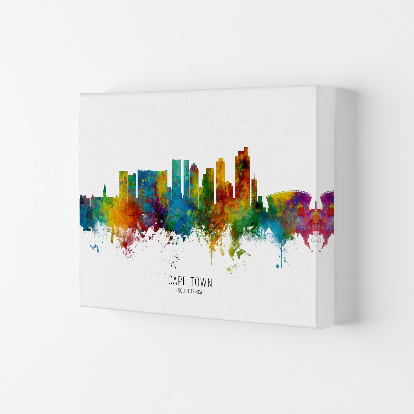 Cape Town South Africa Skyline Art Print by Michael Tompsett Canvas