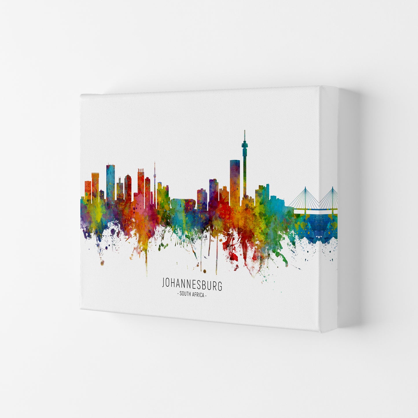 Johannesburg South Africa Skyline Print by Michael Tompsett Canvas