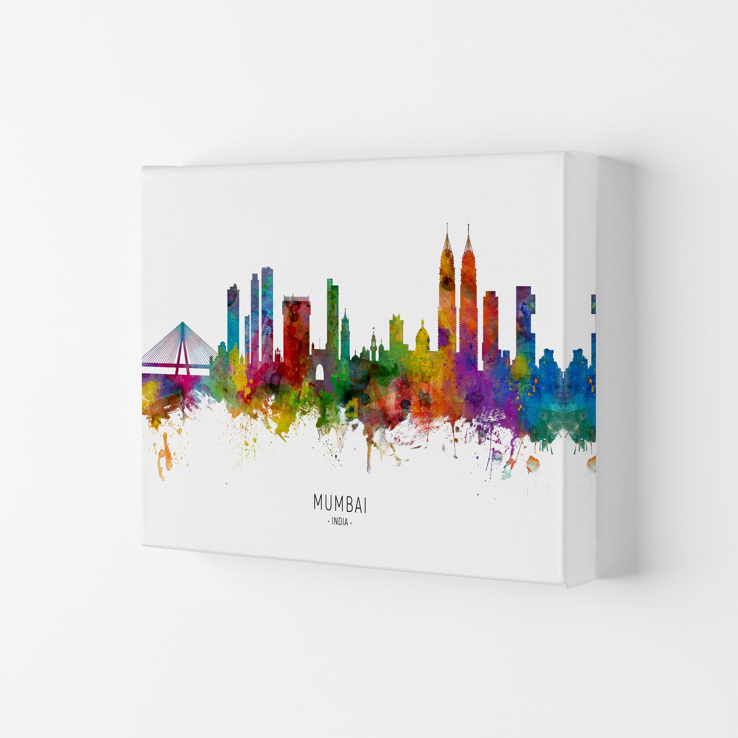 Mumbai India Skyline Art Print by Michael Tompsett Canvas
