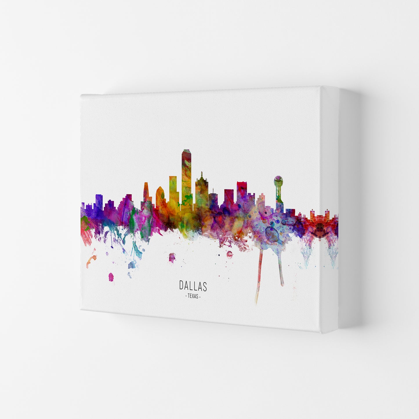 Dallas Texas Skyline Art Print by Michael Tompsett Canvas