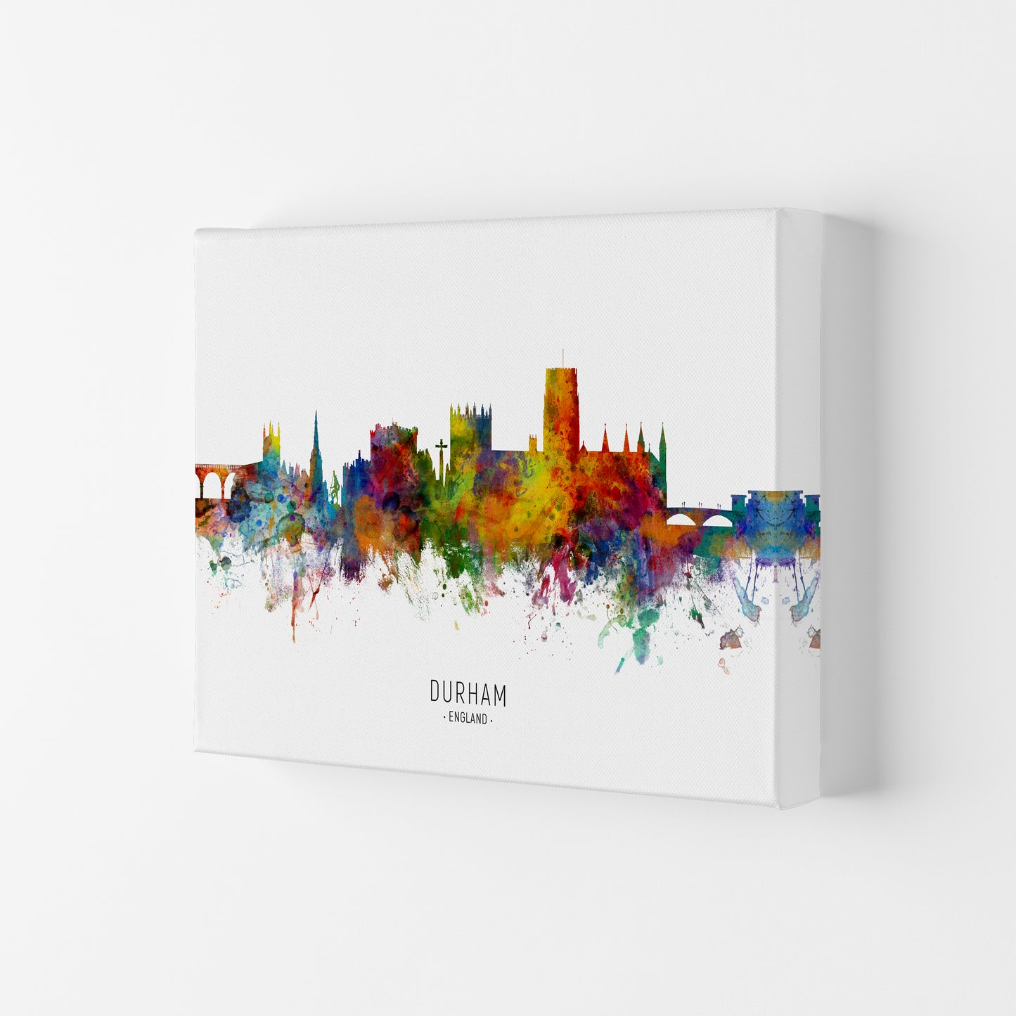 Durham England Skyline Art Print by Michael Tompsett Canvas