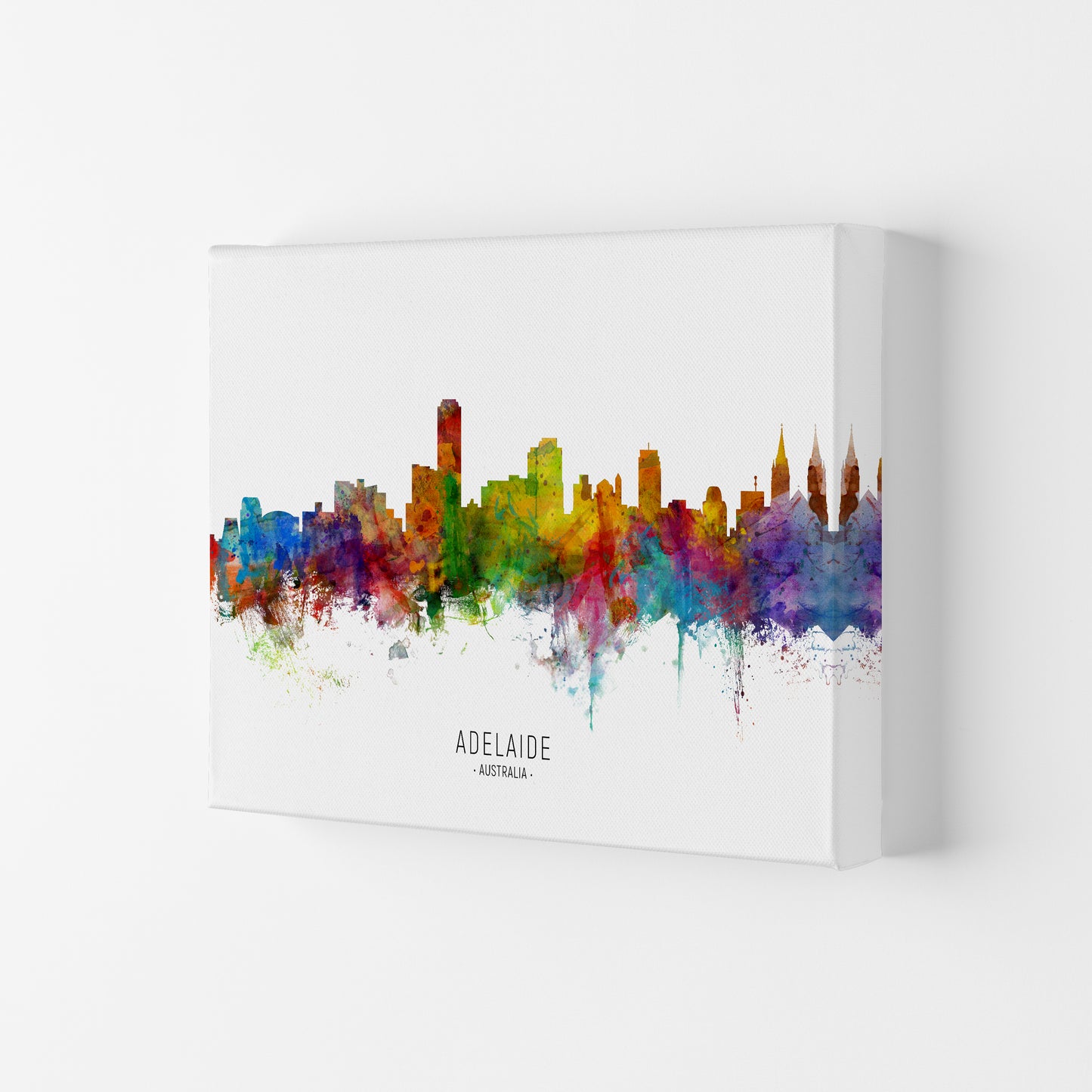 Adelaide Australia Skyline Art Print by Michael Tompsett Canvas