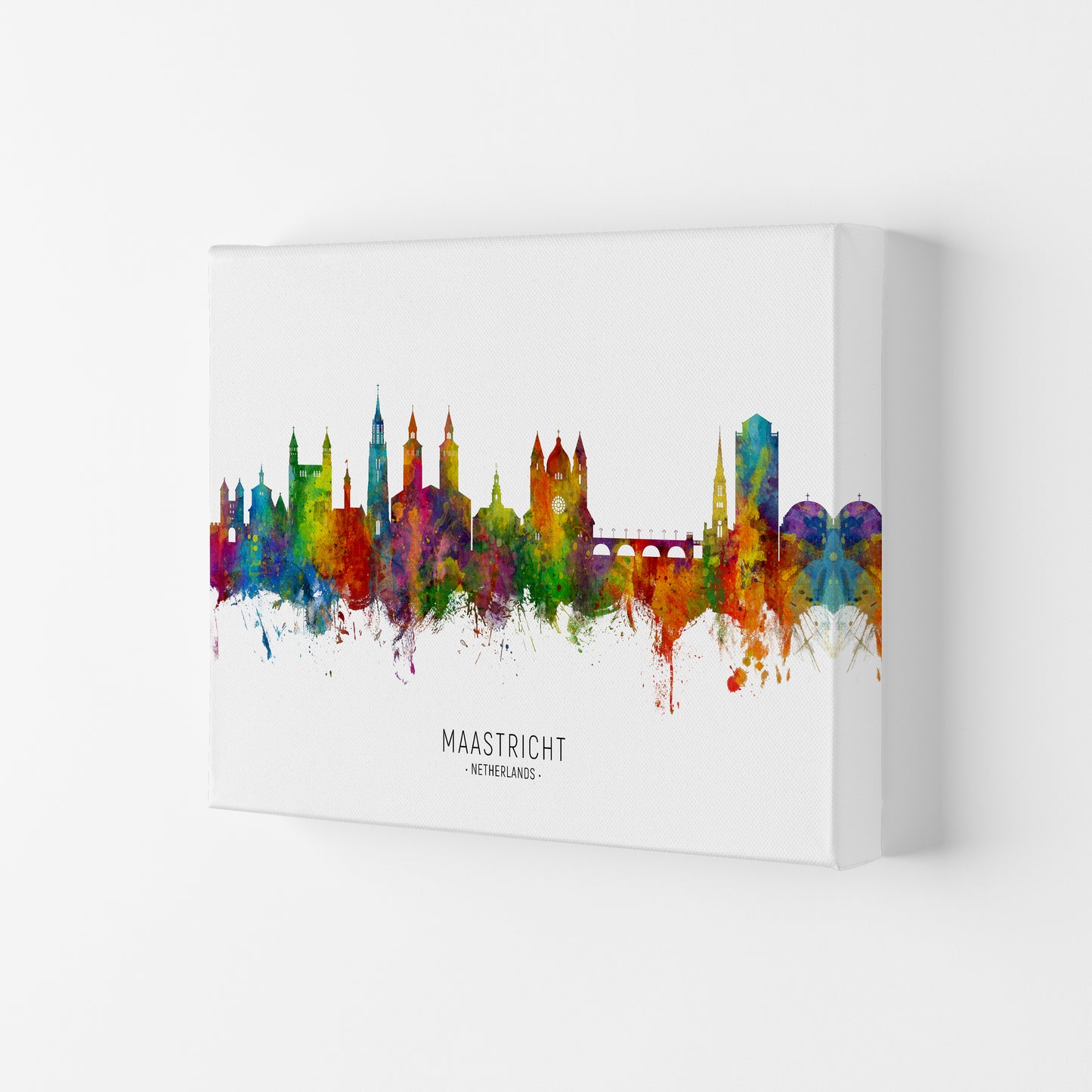 Maastricht Netherlands Skyline Art Print by Michael Tompsett Canvas