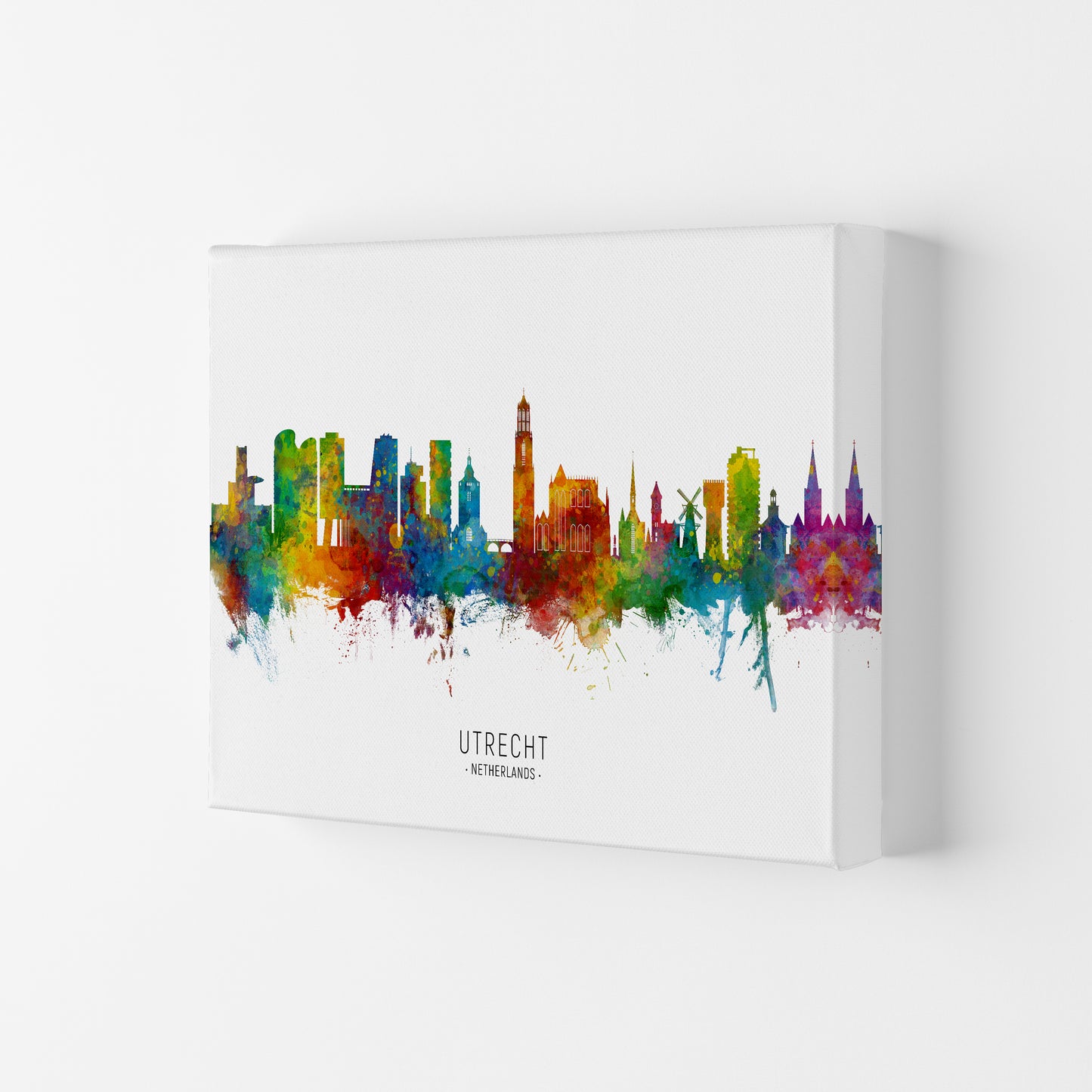 Utrecht Netherlands Skyline Art Print by Michael Tompsett Canvas