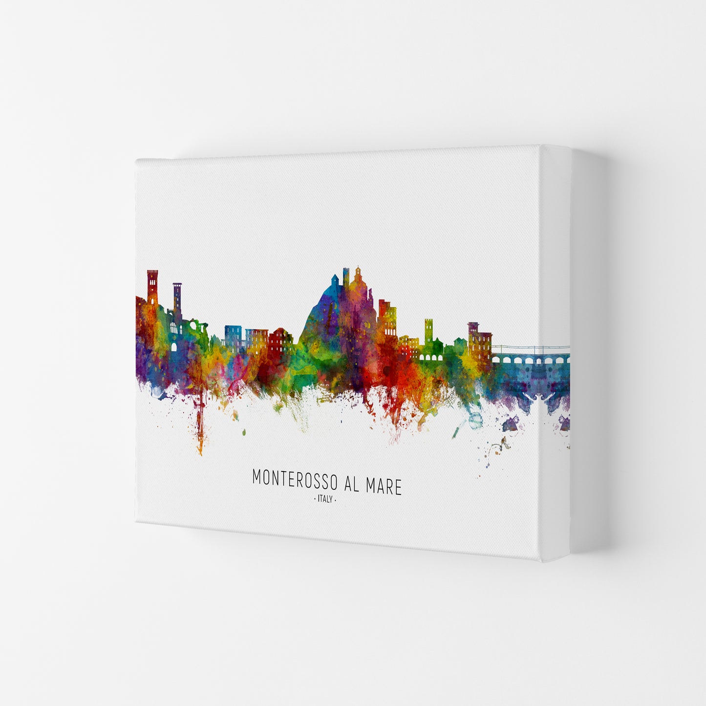 Monterosso Al Mare Italy Skyline Print by Michael Tompsett Canvas
