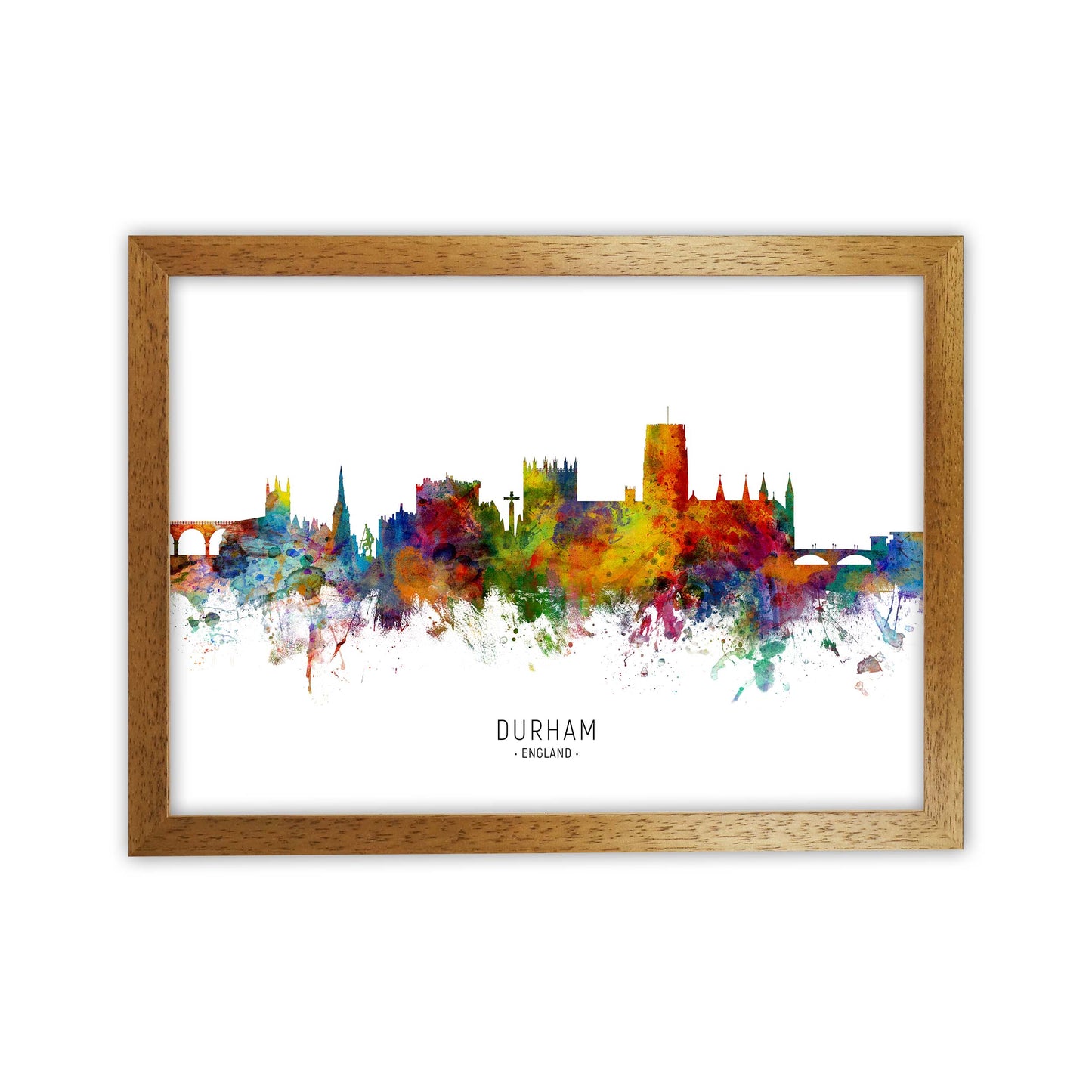 Durham England Skyline Art Print by Michael Tompsett Oak Grain