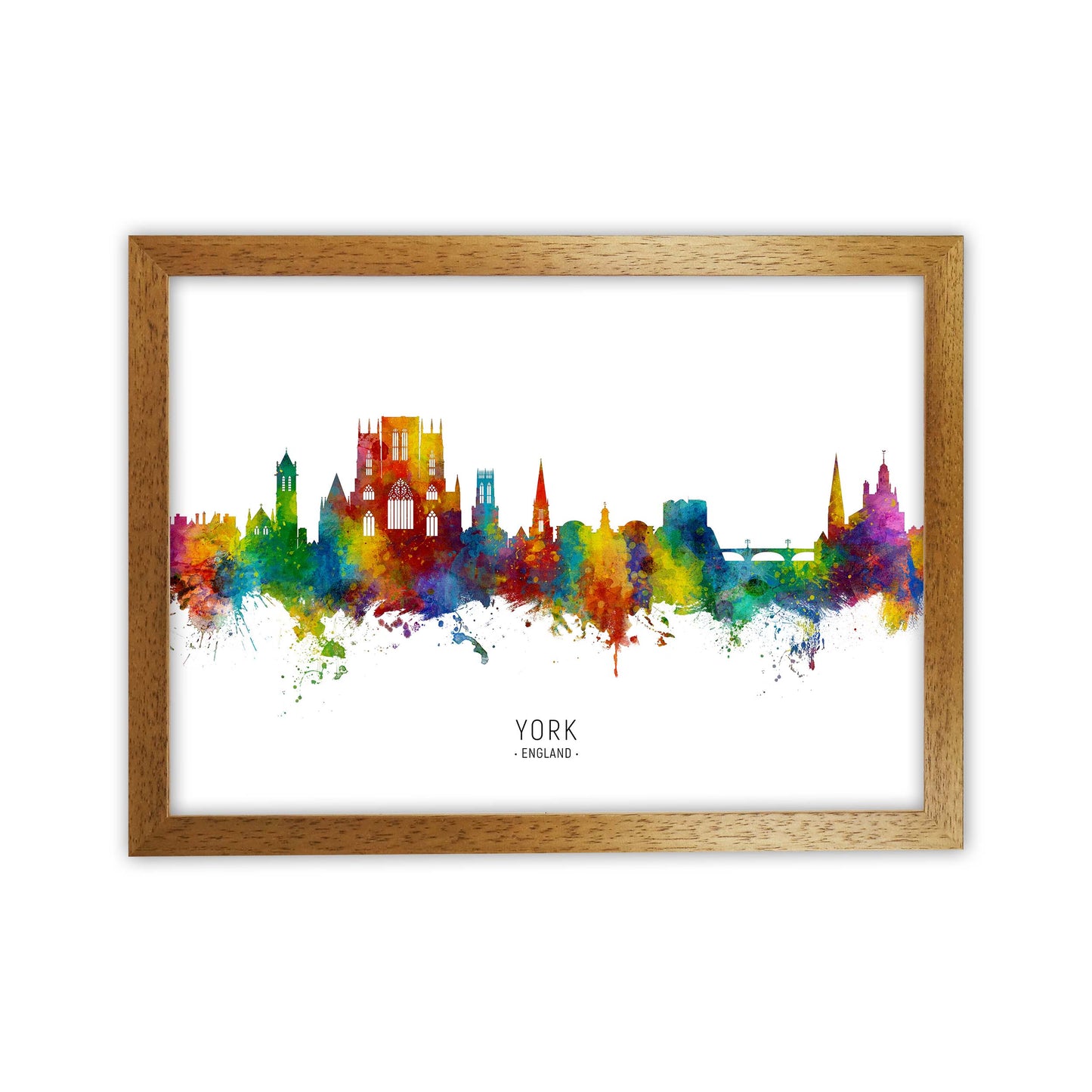 York England Skyline Art Print by Michael Tompsett Oak Grain