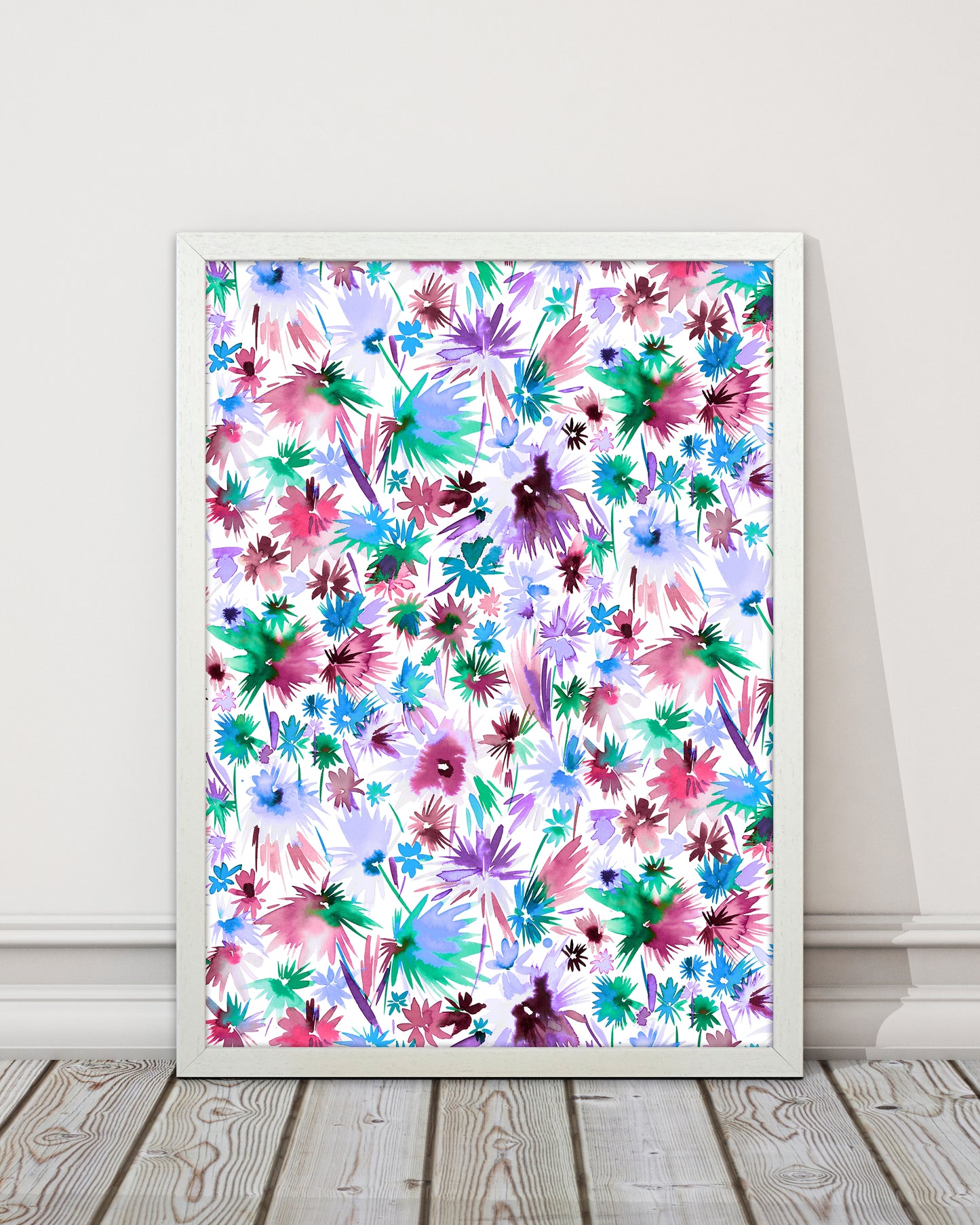 Abstract Jungle Colors Abstract Art Print by Ninola Design