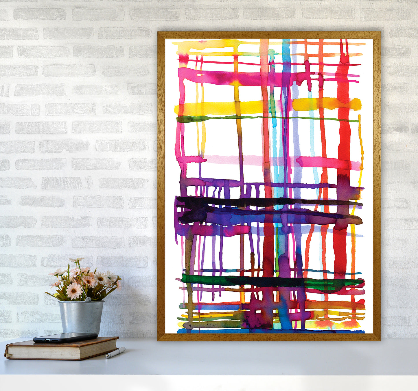Loom Telar Abstract Art Print by Ninola Design A1 Print Only