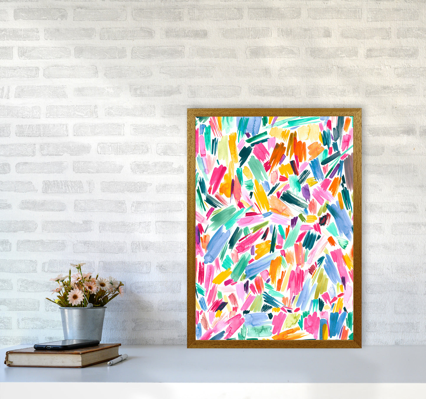 Artist Simple Pleasure Abstract Art Print by Ninola Design A2 Print Only